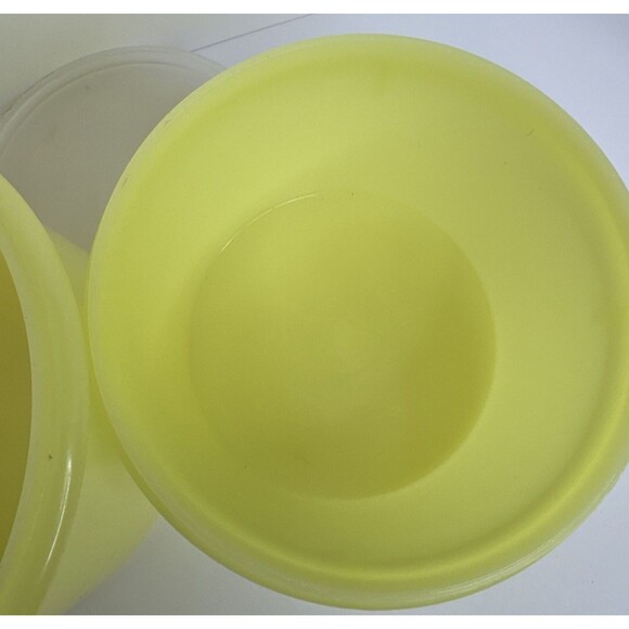 Vintage TUPPERWARE Yellow Storing Containers/ Canister Set #263 &264 With Lids - Picture 8 of 12